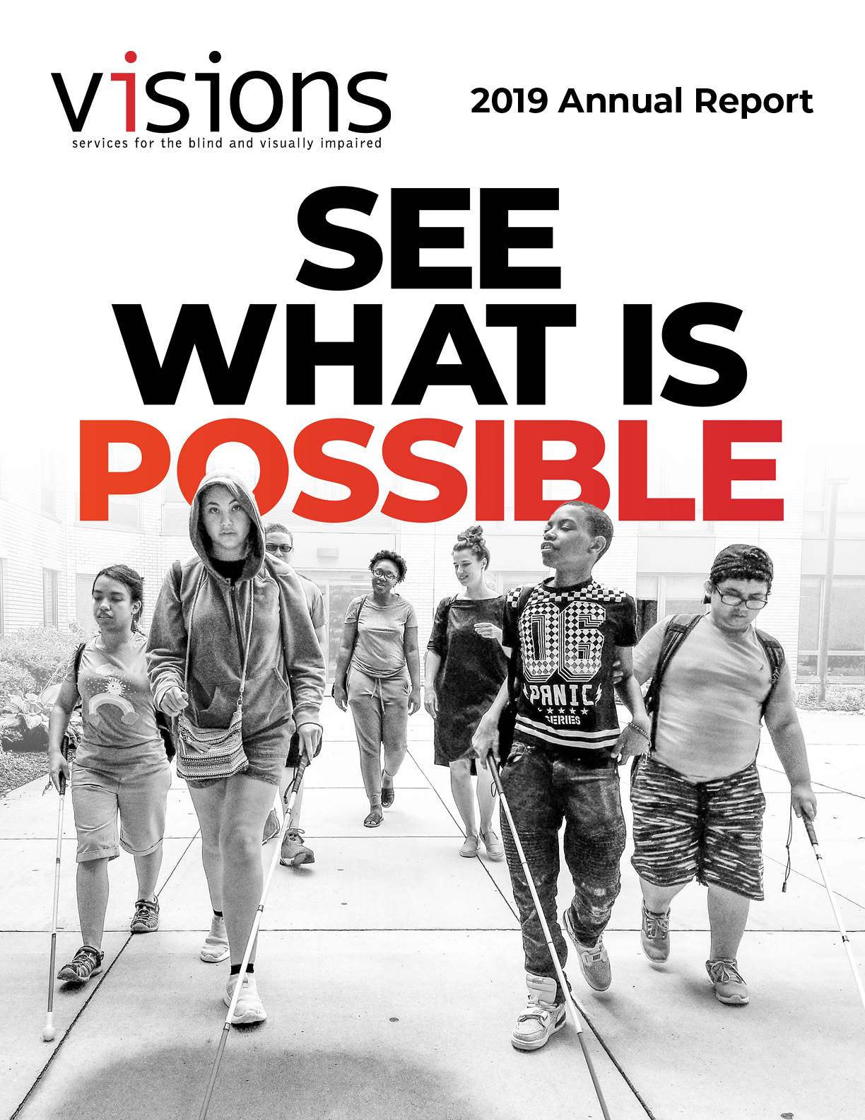 VISIONS 2019 Annual Report Cover.