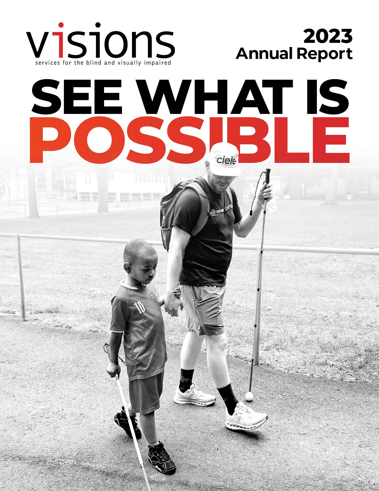 VISIONS 2023 Annual Report Cover.